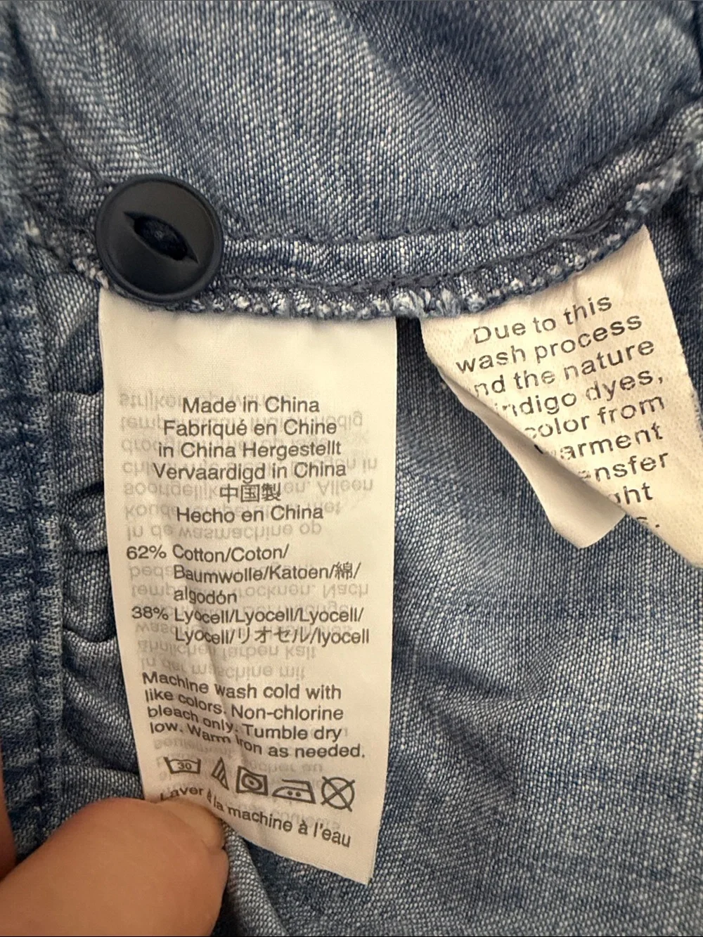 Madewell denim puff